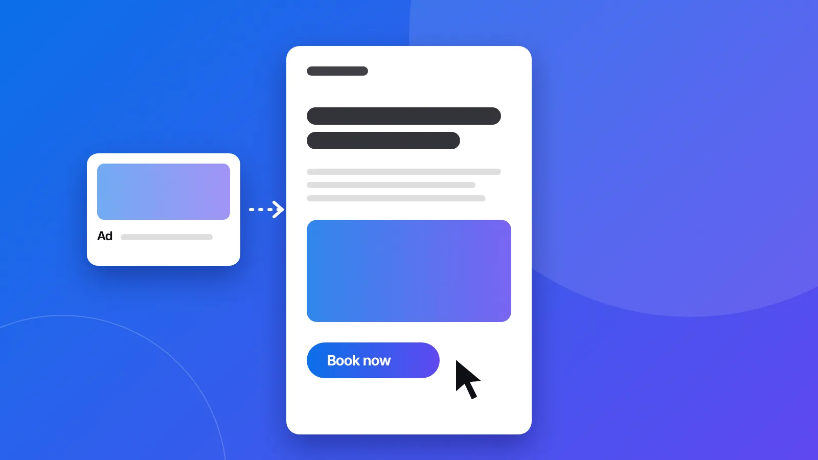 Illustration for the article “What is a landing page, and when do you need one instead of a website?”